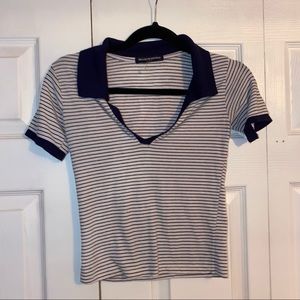 Brandy Melville Knit Babe Collar Top